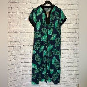 Evanhome tropical palms beach coverup Dress size medium New